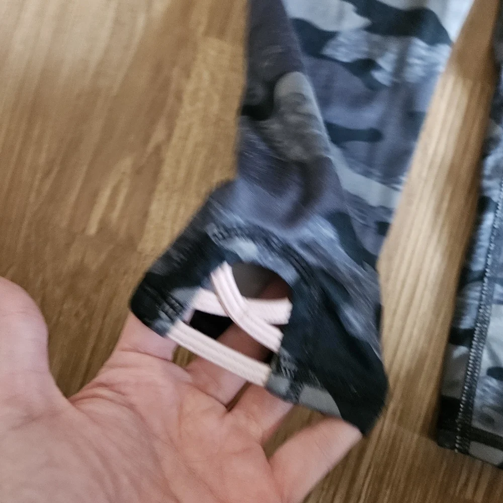 Old Navy Kids Camouflage Leggings - Gray and Black